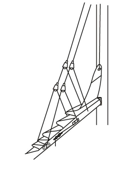 Diagram of 41 143 Cascade Lightweight Lazy Jack Kits